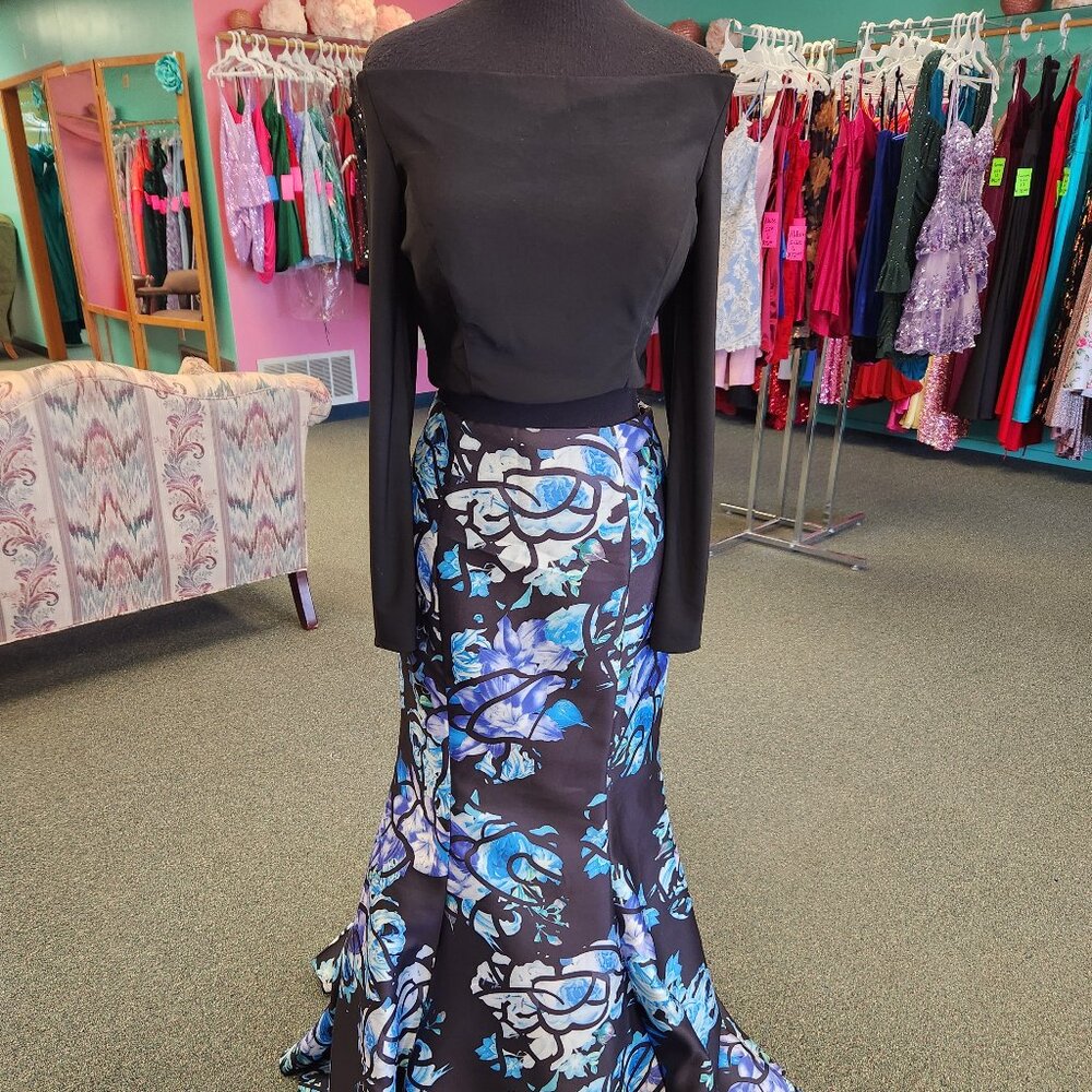 Karishma E1088 Black/Multi Size 10 Prom Dress